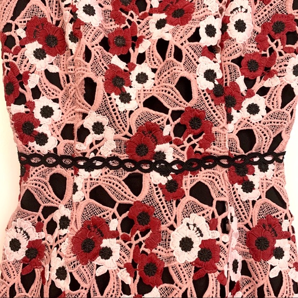 NWOT Brand New Adelyn Rae Harlow Lace Sheath dress xs pink white - Picture 6 of 10